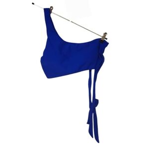 Mooselover 2pc Royal Blue One Shoulder Bikini Size Large